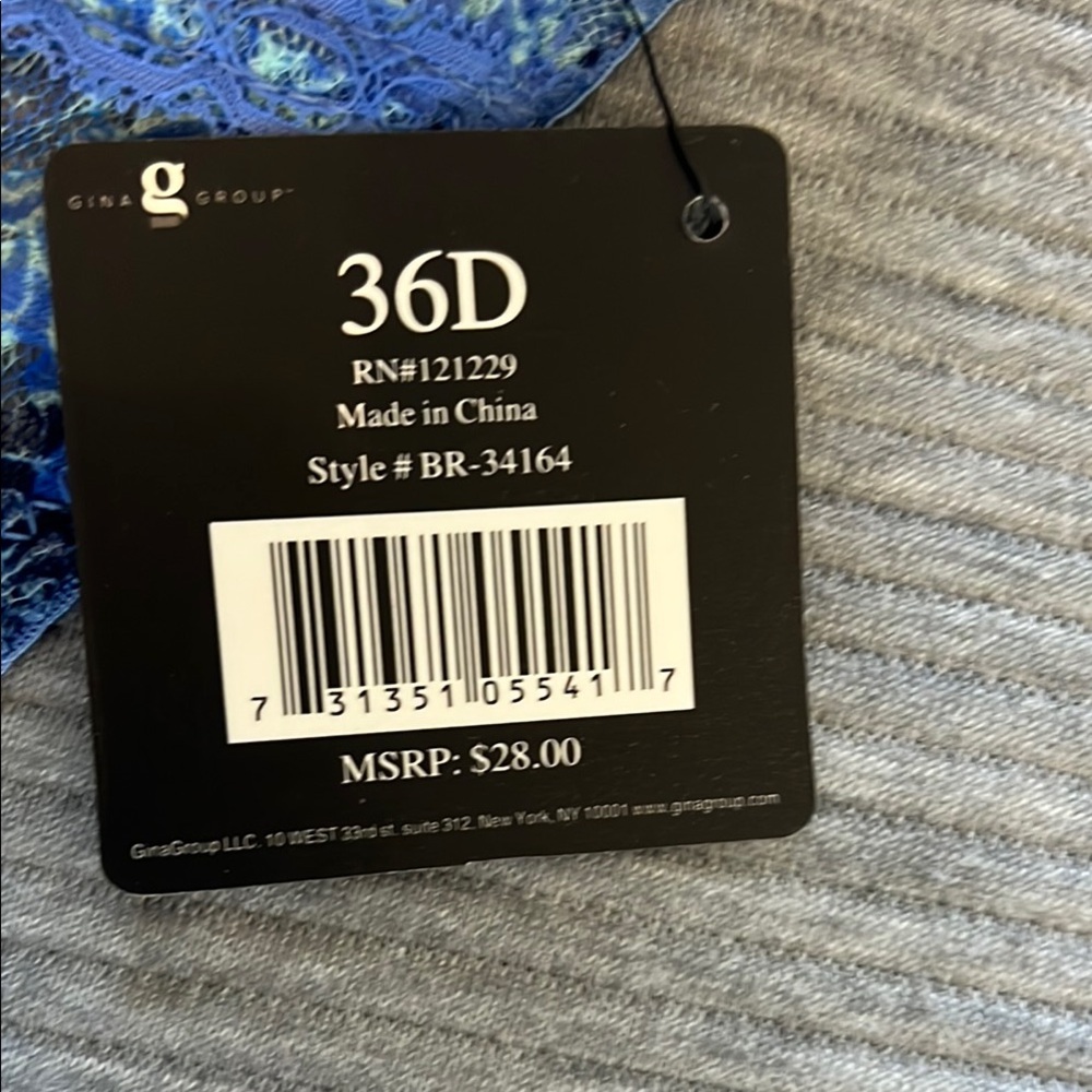Body Frosting Blue Padded Bra with Underwire - Picture 7 of 8